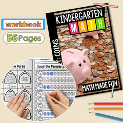 Kindergarten Money Workbook Yellow Paper