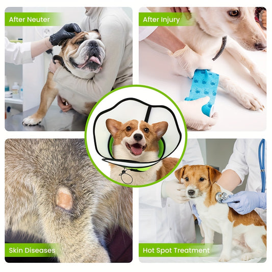 Dog Recovery Collar Adjustable Elizabeth Protective Cone Collar
