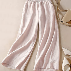  Wide Leg Trousers High Rise Pockets