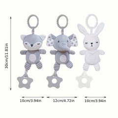 Animal Shape Wind Chimes Grasping Toy 0-3 Elephants Rabbits Foxes Holiday Gift