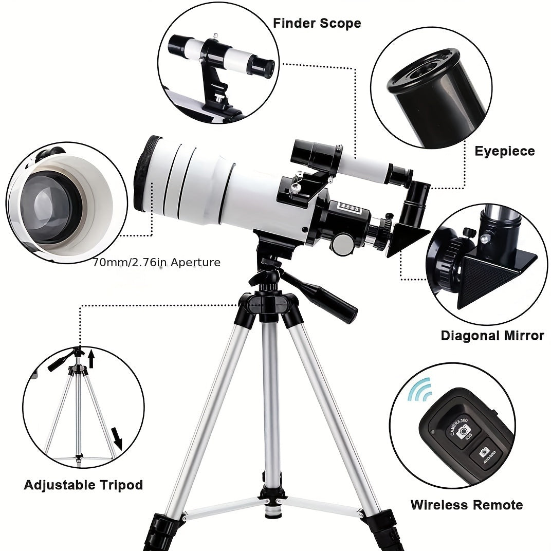 Astronomical Telescope 15-150x Magnification Coated Lens