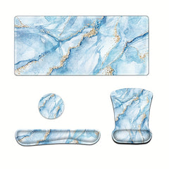 Gaming Mousepad Wrist Support Set XXL Desk Mat Keyboard Wrist Rest