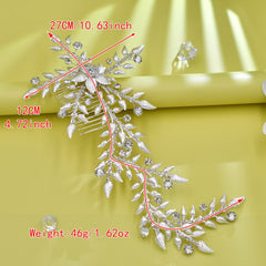 Snowflake & Leaf Bride Headpiece