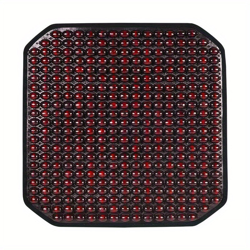 Car Backrest Seat Cushion Cover Wood Bead Summer Cushion Car Seat Lumbar Support