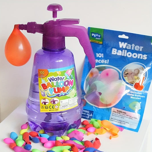 Water Balloon Pump w/ 200 Balloons for Water Gun Toys - 5L Halloween Christmas