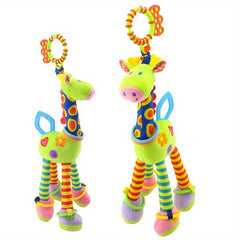 Cute Giraffe Baby Toy for 0-1 Year Olds Plush Comfort Safety Bell Rattle