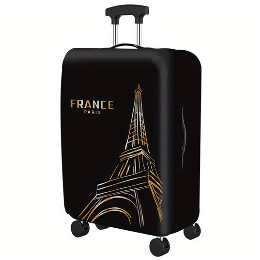 Eiffel Tower Print Luggage Cover Lightweight Travel Dustproof Cover