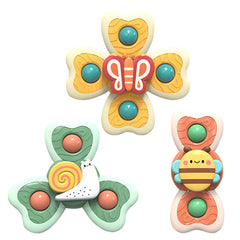 Suction Cup Spinning Top Insect Toys for Babies