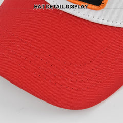 Breathable Fish Bone Embroidered Trucker Cap