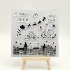 1pc Christmas Deer DIY Painting Tool Silicone Stamp