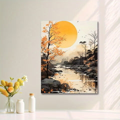 Mountains Rivers & Trees 40 64x50 Frameless Acrylic Painting by Numbers Kit