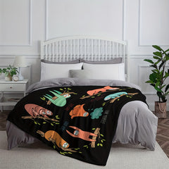 Sloth Printed Blanket Soft And Comfortable Throw Blanket