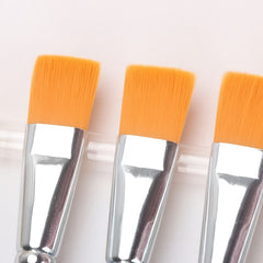 Nylon Brushes for Acrylic Painting Wooden Handle Smooth Application