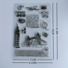 Transparent Cartoon Stamp Hand Account Stamp for Card Making