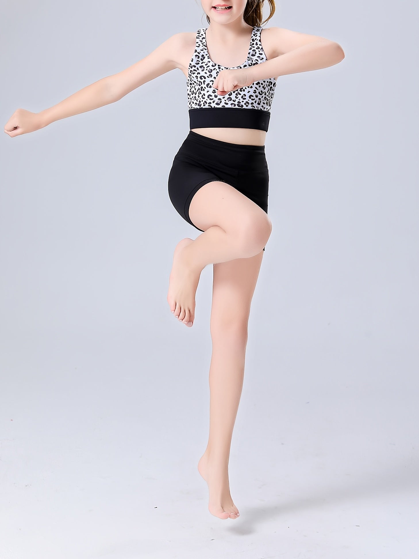 Girl's High Stretch Spandex Volleyball Shorts