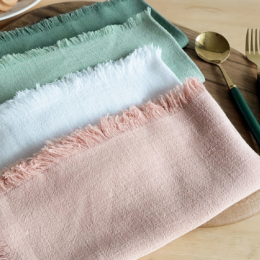 Soft Linen Cotton Napkins for Dinner Tea and Parties - Home Decor and Festivals