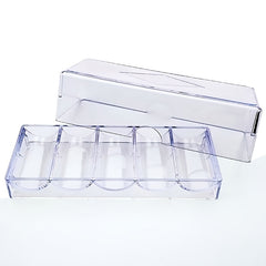 1pc Poker Chips Box Transparent Organizer Supplies