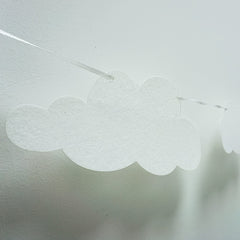 2 Pack Cloud Garland Cloud Felt Banner Cloud Wall Decor Cloud Baby Shower