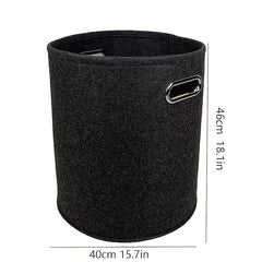 Large Capacity Solid Laundry Bag Portable Double Handle Foldable Storage Bucket