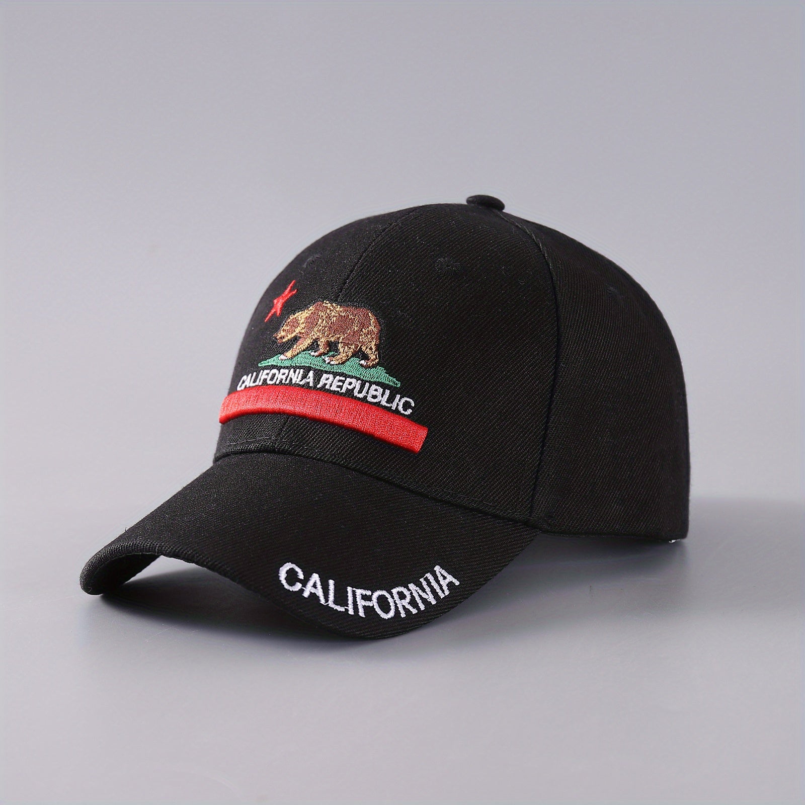 California Republic Baseball Cap Embroidery Unisex Anime Sun Hat