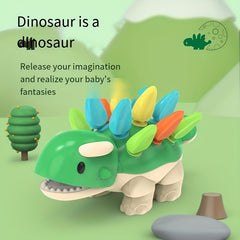Music Toy for 1-2 Year Old Baby: Carrot Dinosaur Building Blocks
