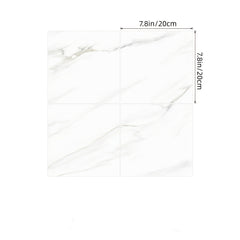 10pcs Waterproof Marble Tile Stickers Self Adhesive PVC Tiles - Easy Install