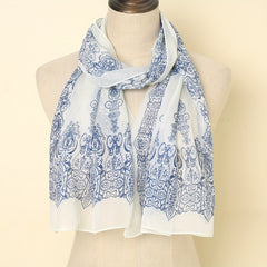 Breathable Print Scarf Sunscreen Shawl Casual Outdoor Wrap