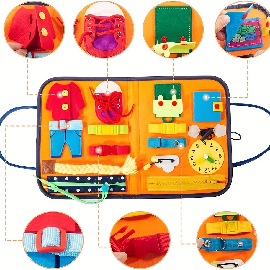 Montessori Busy Board Sensory Toys for Toddlers