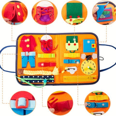 Montessori Busy Board Sensory Toys for Toddlers