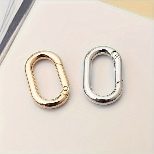 5pcs Metal Key Ring Spring Snap Hook Keychain Keyring Backpack