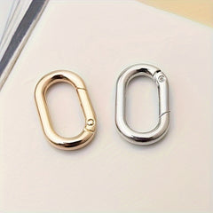5pcs Metal Key Ring Spring Snap Hook Keychain Keyring Backpack