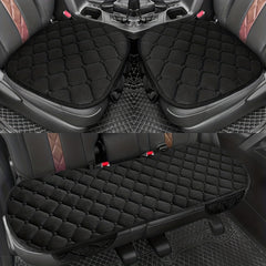 3pcs Universal Car Seat Cover Plush Breathable Warm Cushion