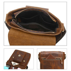 SCHLATUM Men's Leather Shoulder Bag Business Messenger Bags