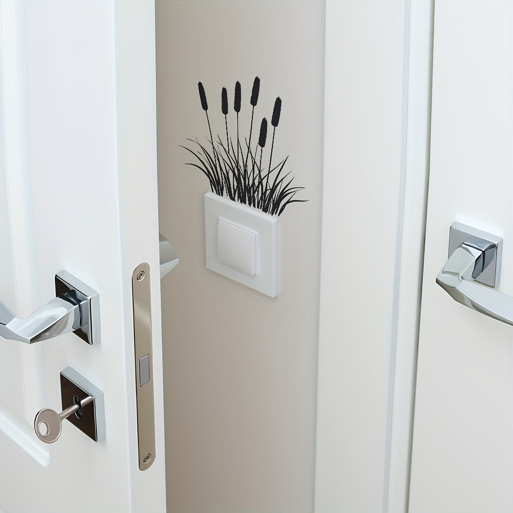 Switch Decoration Sticker Cat'S Tail Grass PVC Sticker