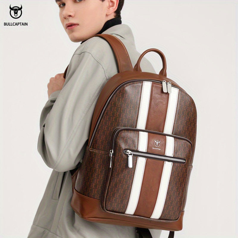 Ox Leather Men's Casual Backpack Water resistant Travel Bag