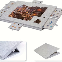 Portable Puzzle Board Set with 6 Drawers and Lid - Holds Up to 1000pcs