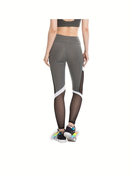 High Waist Mesh Leggings for Running and Yoga - All Season Activewear