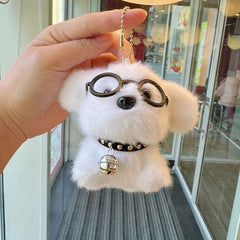 2pcs Cute Puppy Plush Toys Soft Stuffed Animal Pendants