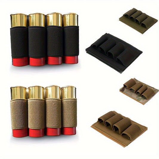 2pcs Ammo Storage Hook And Loop 4-hole Shell Holder