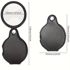 10x 50mm Pocket Magnify Glass Folding Mini Magnifying Glass