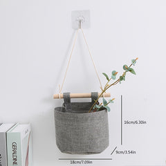 Wall Mounted Storage Bags Grid Detachable Storage Small Cloth Pockets