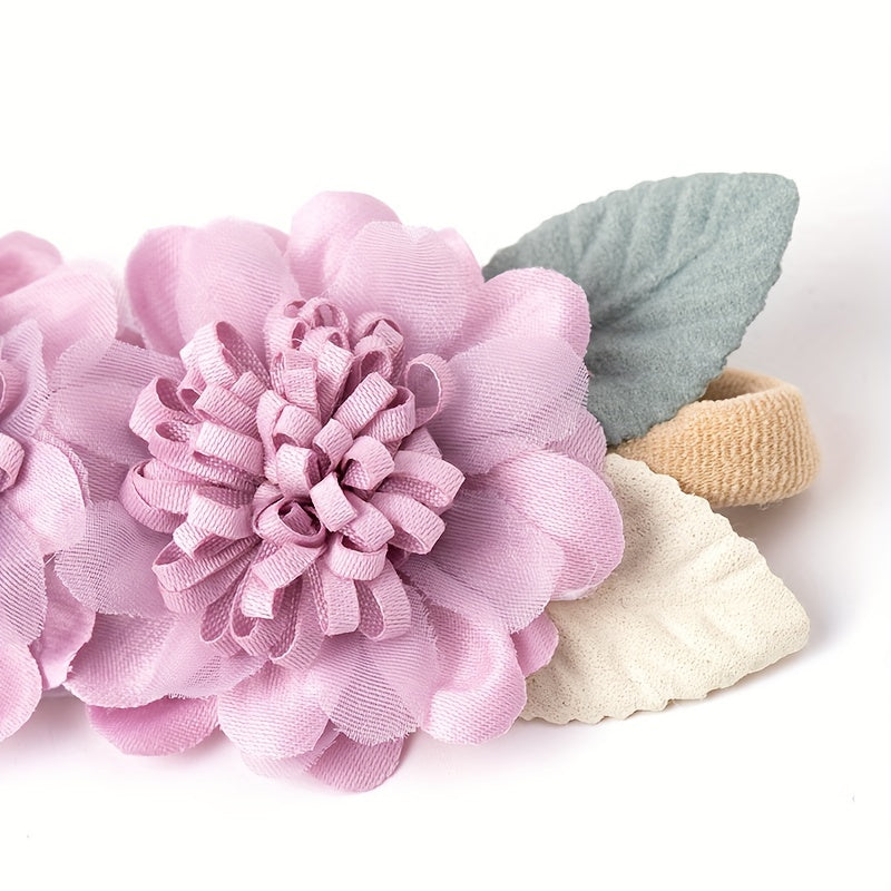 Flower Hairband Soft Elastic Headband Hair Accessories For Girls