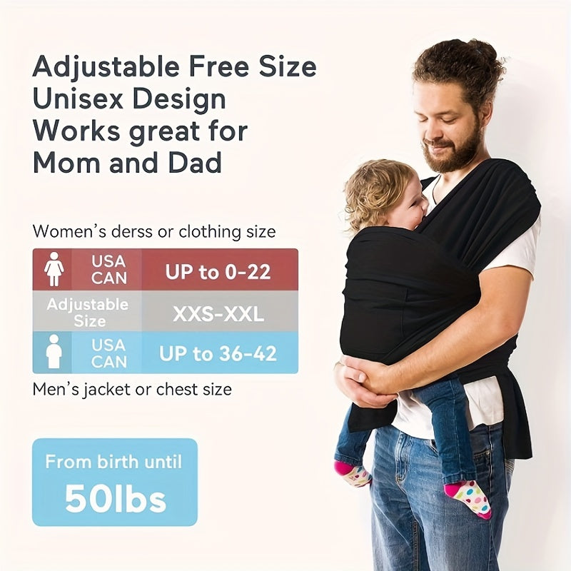 Baby Wrap Carrier Easy Wear for Newborn Up to 22.68 KG