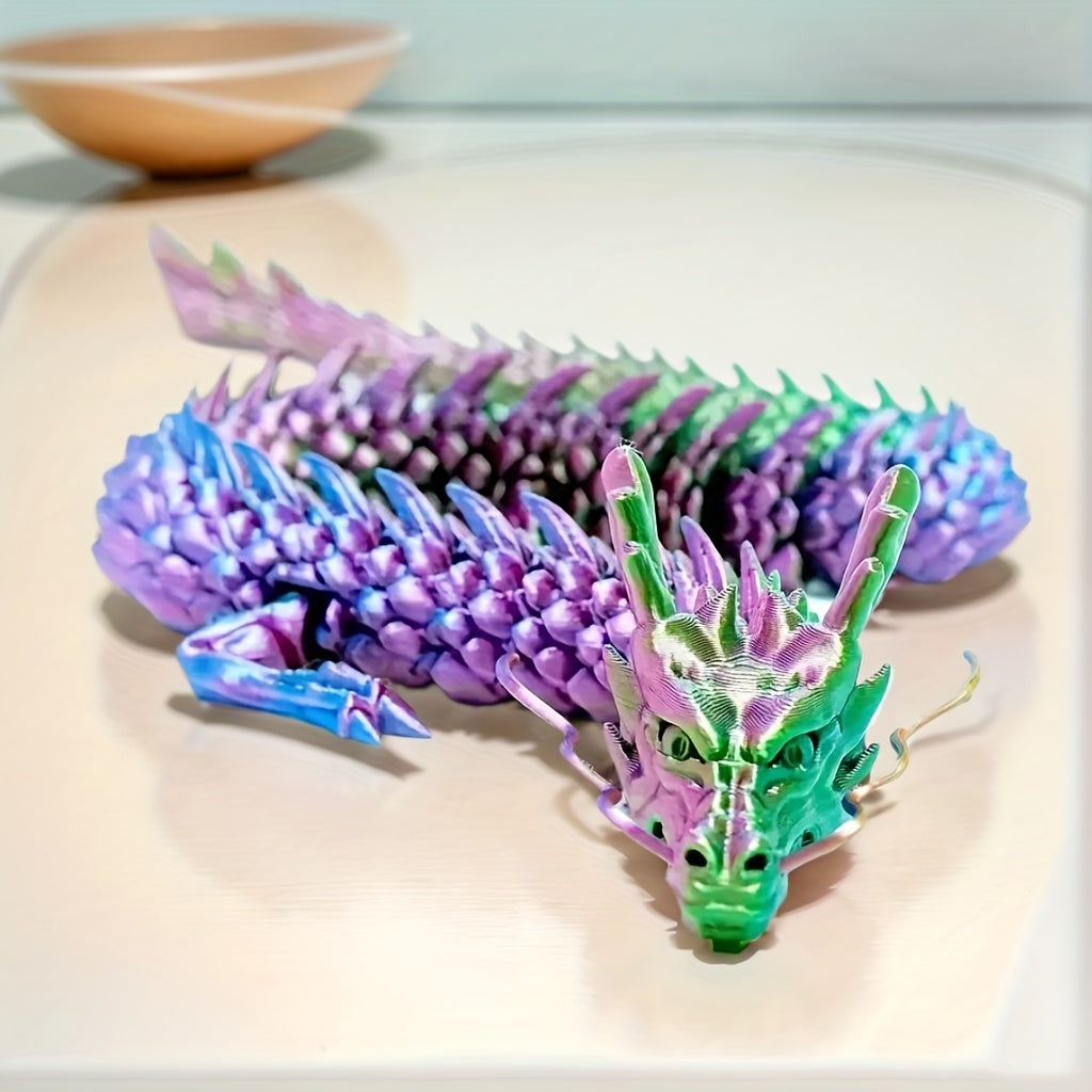 3D Printed Laser Dragon Model Collectible Ornament Home Decor