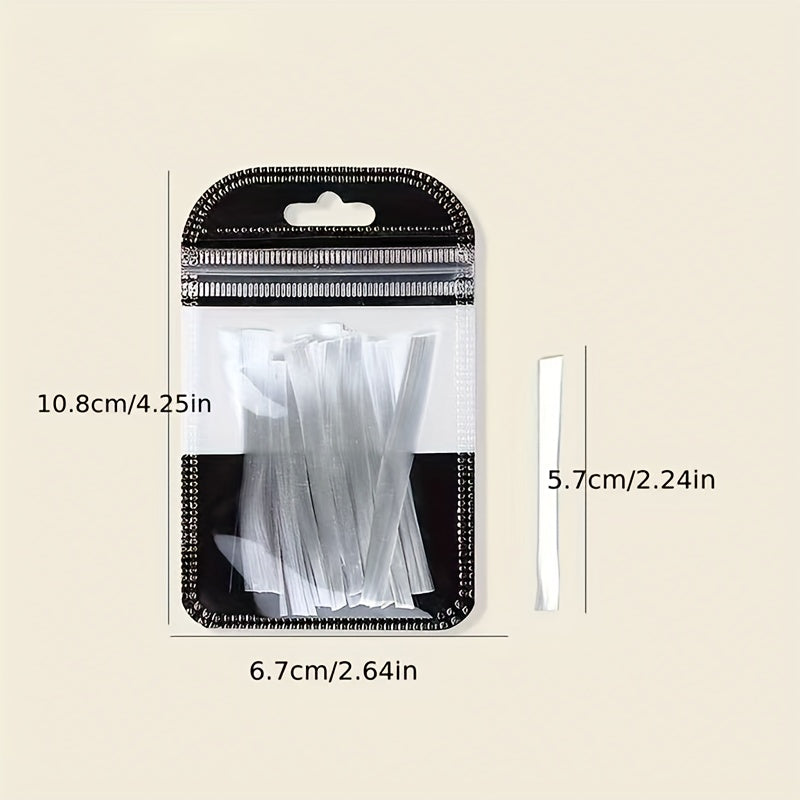 10 Pcs Fiberglass Nail Extension Silk Material False Nails Manicure Salon Tool