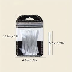 10 Pcs Fiberglass Nail Extension Silk Material False Nails Manicure Salon Tool
