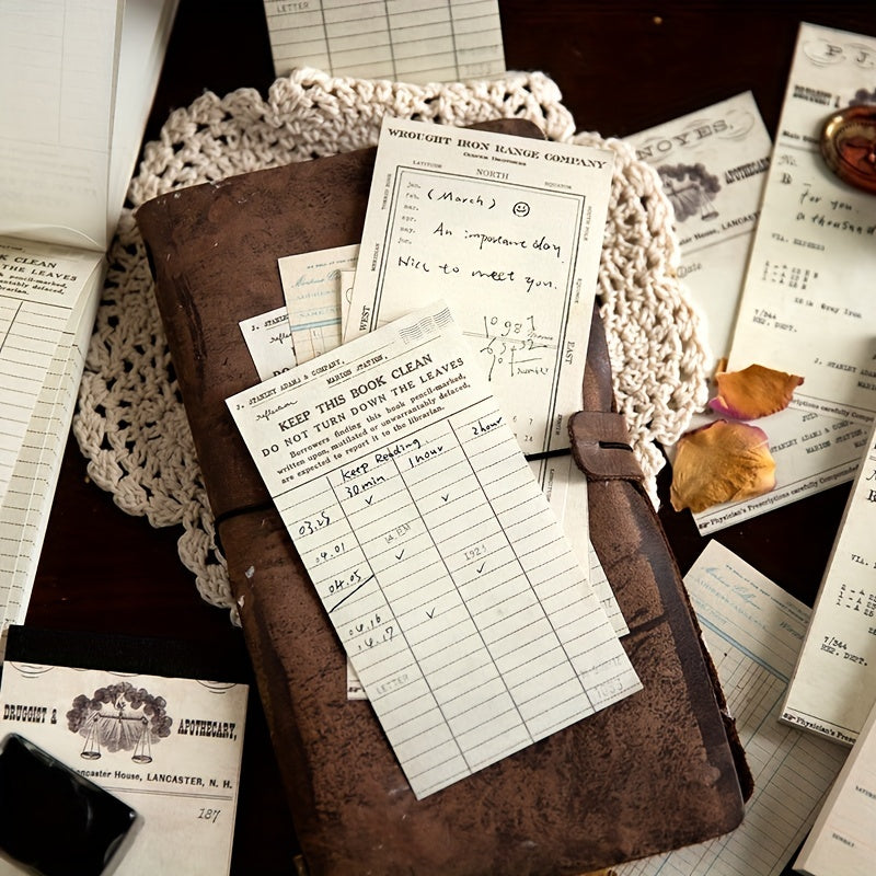 60 Sheets Memo Pad Hand Written Literary Series Decoration Material