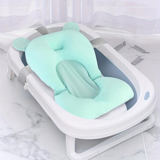 Baby Bathing Non-slip Mat with Pocket Bath Net