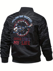 Men's Slim Fit Zip Up Sports Jacket