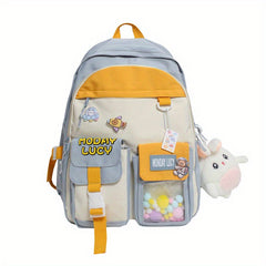 Mini Cartoon Pellet Backpack Nylon Lightweight Shoulder Bag